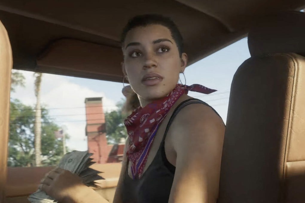 “Lucia” is seen in this still from the trailer for Grand Theft Auto 6, which Rockstar Games will release in 2025. The first playable woman character in the series, she represents a growing focus on diversity and inclusion in video gaming. Photo: AFP