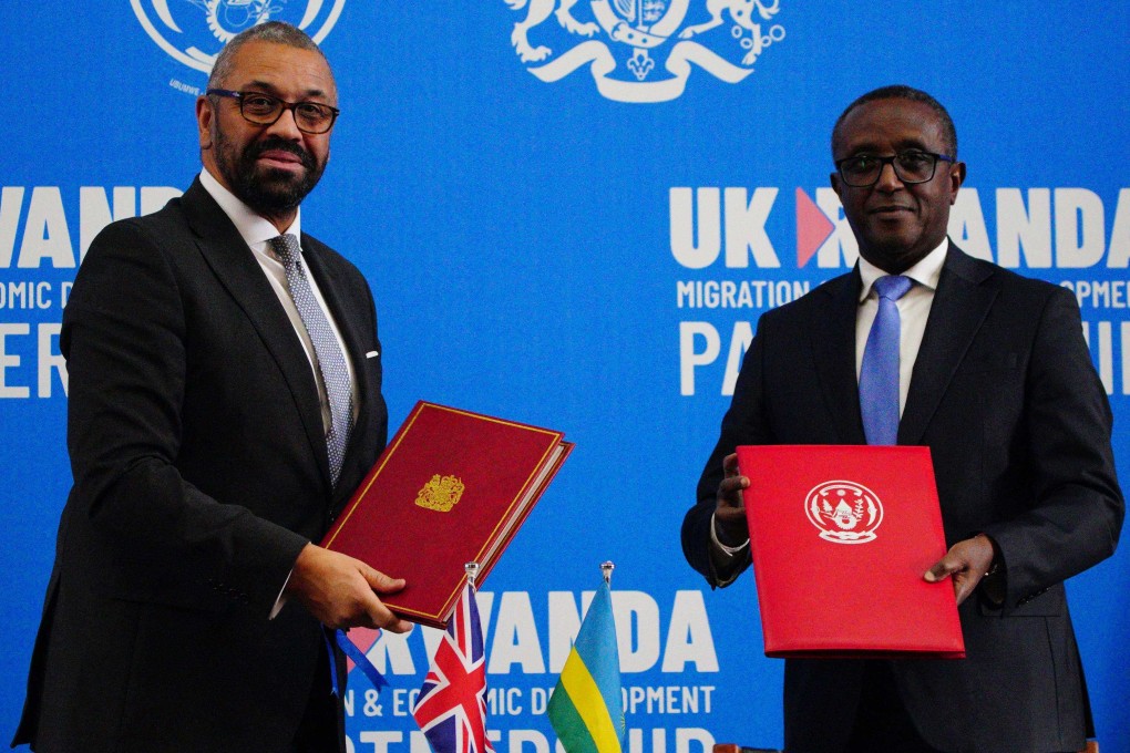 England And Rwanda UK home secretary James Cleverly signs new Rwanda treaty to resurrect ...