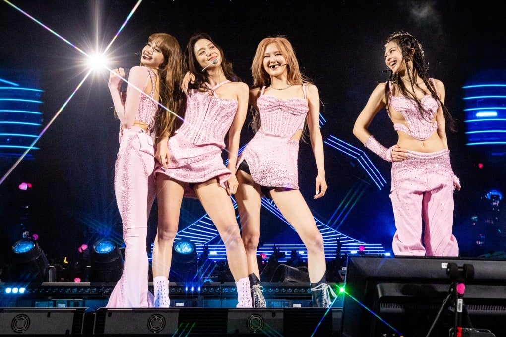 Lisa, Jisoo, Rosé and Jennie of Blackpink perform onstage at the 2023 Coachella Valley Music and Arts Festival in California in April 2023. Photo: Getty Images