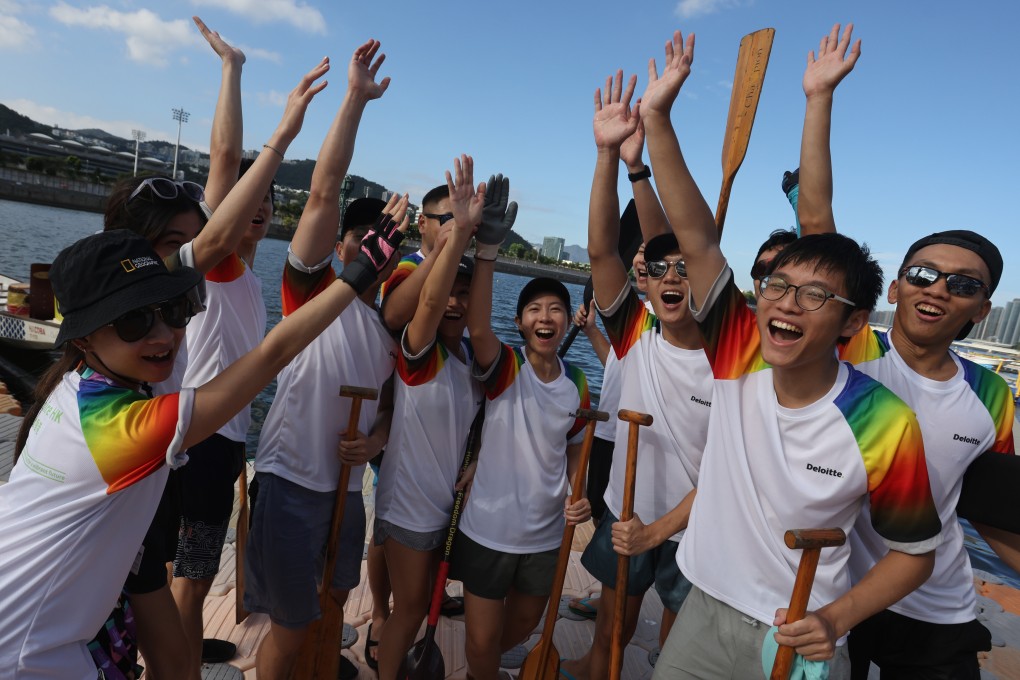 A scene from the Gay Games Hong Kong 2023 dragon boat races on the Shing Mun River in Sha Tin. Hong Kong missed an opportunity to promote its diversity, tolerance and inclusion because a minority of bigots railed against its hosting of the games. Photo: Jonathan Wong