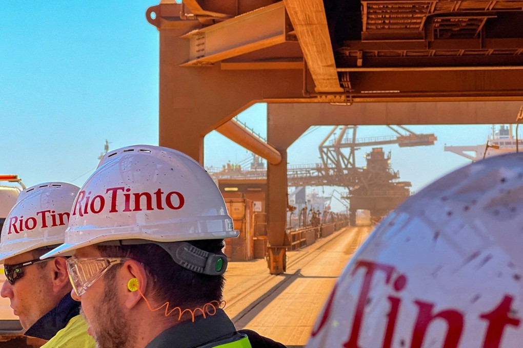 Visitors to Rio Tinto’s iron ore export port of Dampier in Australia. The company’s Simandou mine in Guinea, West Africa, will start in 2025, bringing China a step close to accessing alternative sources of iron ore beyond Australia and Brazil. Photo: Reuters