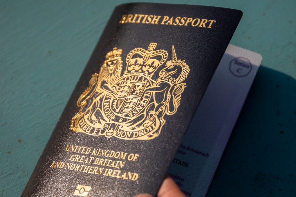 A copy of the British National (Overseas) passport. Photo: Bloomberg