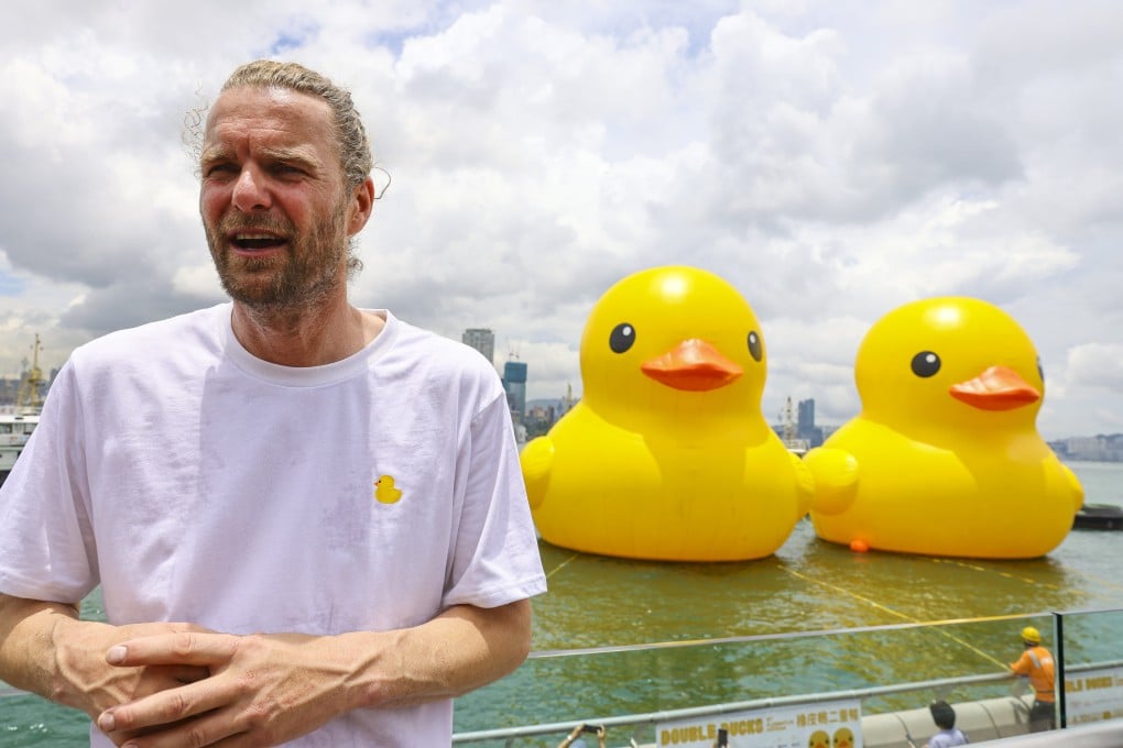 Dutch artist and “Rubber Duck” creator Florentijn Hofman in Hong Kong in June 23 for the return of his giant inflatable artwork to Victoria Harbour, this time with a twin. As a mini duck and other art of his goes on show in Seoul, he explains why size matters. Photo: Dickson Lee