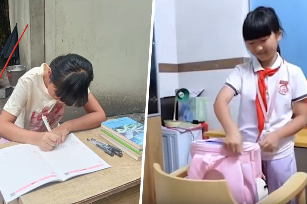 The story of a little girl in China who had to endure cramped conditions to live and study for years, and who was gifted a new living space by her thoughtful neighbours, has warmed hearts on mainland social media.
Photo: SCMP composite/Weibo