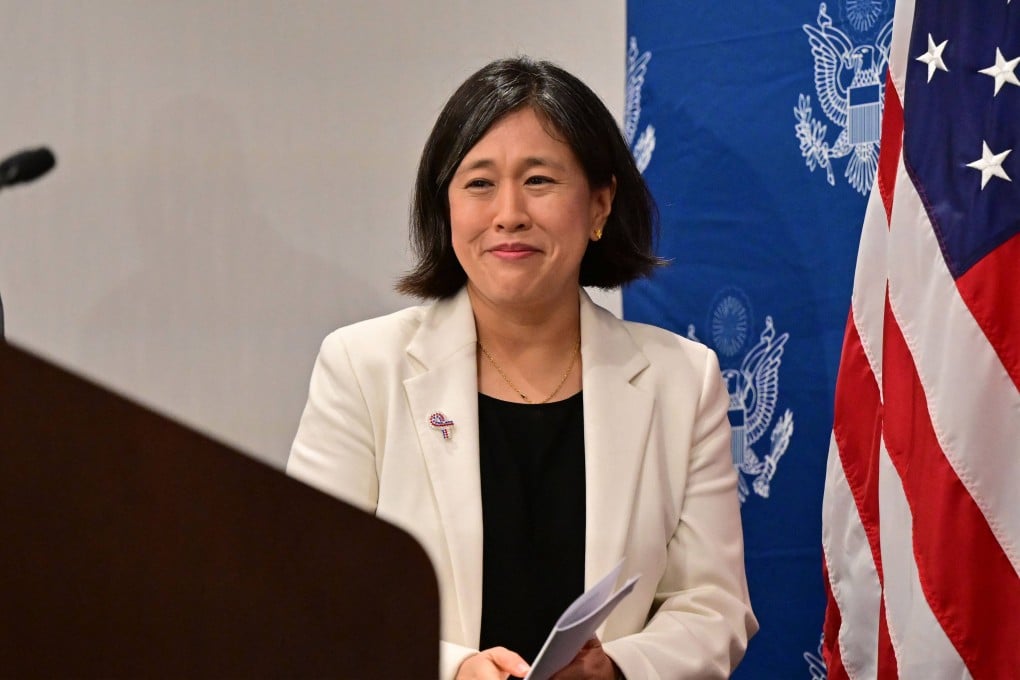 US Trade Representative Katherine Tai says “excellent progress” has been made in negotiations with Taiwan to expand a trade deal reached in June. Photo: AFP