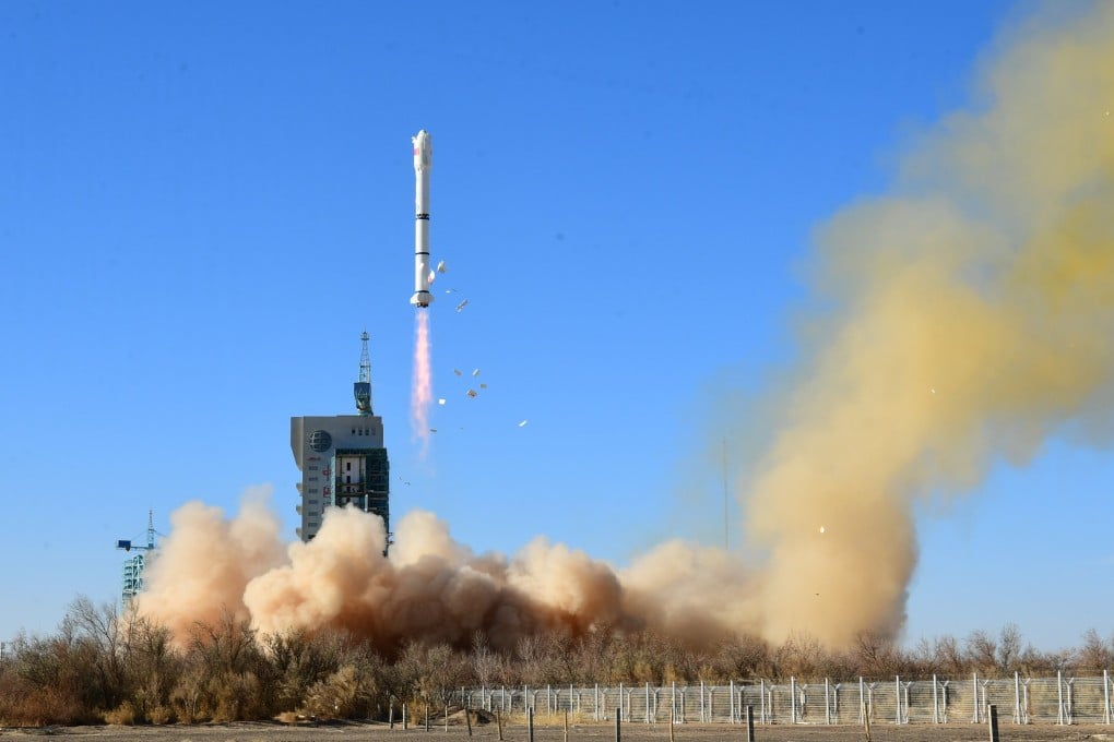 A Chinese Long March-2C rocket carries Egypt’s MISRSAT-2, blasting off from the Jiuquan Satellite Launch Centre in northwest China on December 4. Days later, China and Egypt signed an agreement to work together on China’s lunar station. Photo: EPA-EFE/Xinhua