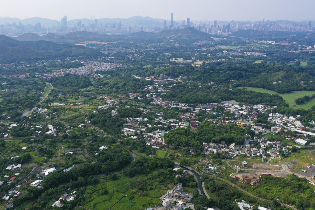 The Kwu Tung area in the New Territories. The Northern Metropolis project along the border with Shenzhen has been highlighted by Hong Kong’s finance chief as a target for investment from Gulf states. Photo: May Tse