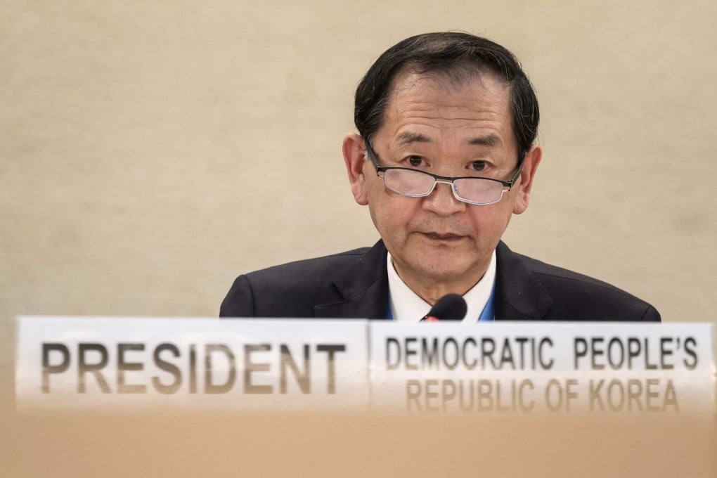 Han Tae-song, North Korea’s ambassador to the United Nations, in Geneva in June 2022. Photo: AFP