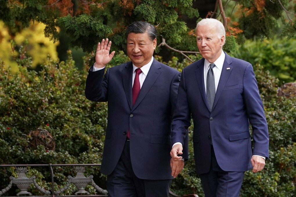 Chinese President Xi Jinping with US President Joe Biden in Woodside, California, on November 15. A China analyst has found that domestic concerns in both countries may make it harder for them to coordinate and cooperate. Photo: Reuters