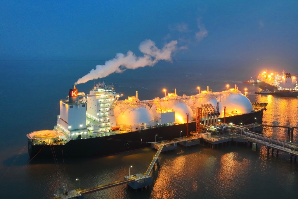 Two liquefied natural gas (LNG) carriers are berthed in Tianjin, China, on Monday. The country is making rapid advancements in shipbuilding expertise. Photo: Getty Images