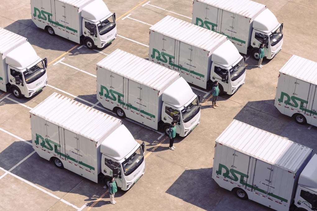 Shenzhen-based DST Electrical Vehicle Rental provides NEV lorries to logistics operators in China. Photo: Handout