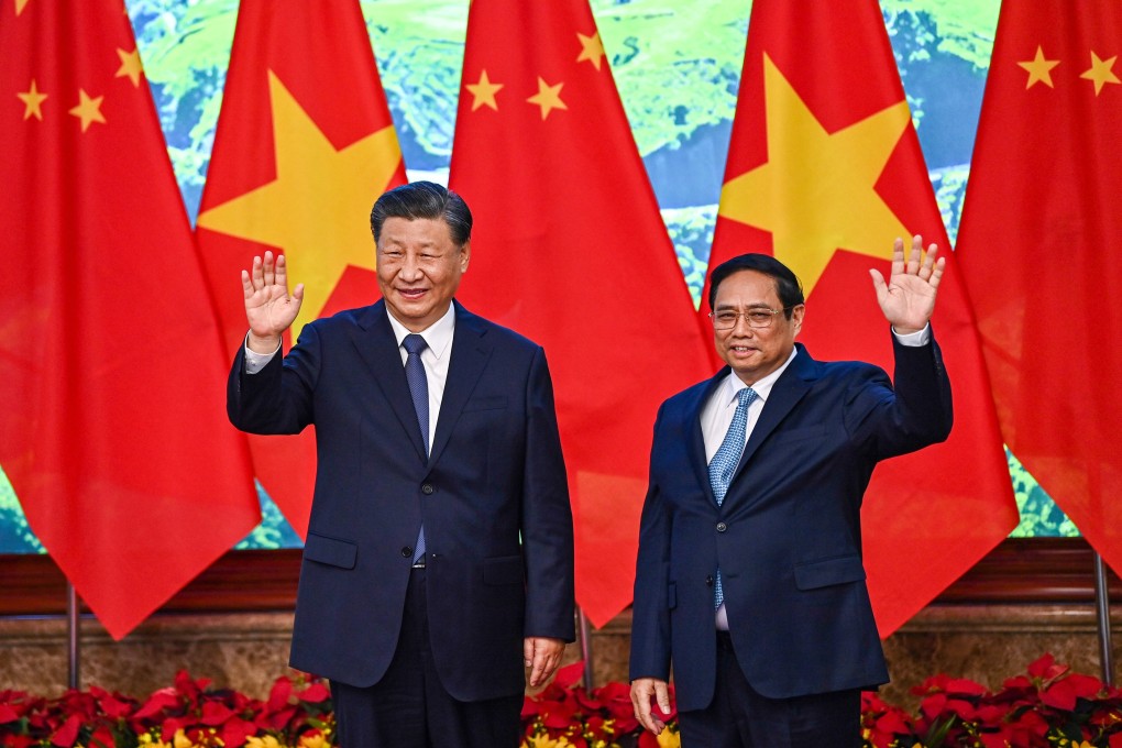 During a meeting with Vietnamese Prime Minister Pham Minh Chinh (right) on Wednesday, Xi Jinping hailed a newly minted relationship, which he said showed “the extraordinary breadth and depth of China-Vietnam relations”.
Photo EPA-EFE