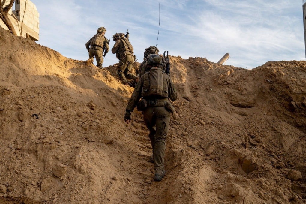 Israeli soldiers operating in the Gaza Strip, in a handout picture released on Thursday. Photo: Israel Defence Force via Reuters