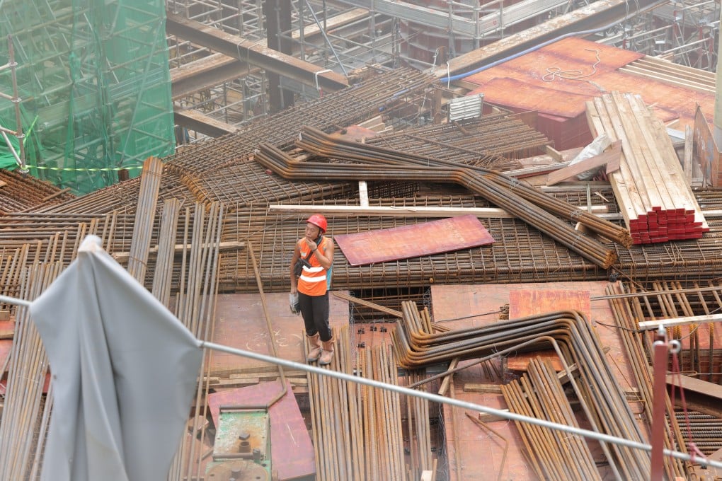 A construction site in Hong Kong’s Kai Tak area. Photo: Jelly Tse