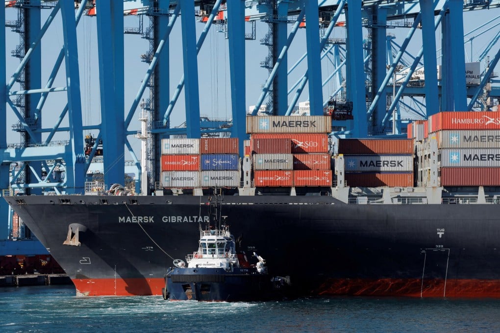 Containers are seen on Maersk Gibraltar container ship at the port of Algeciras, Spain in January. Photo: Reuters