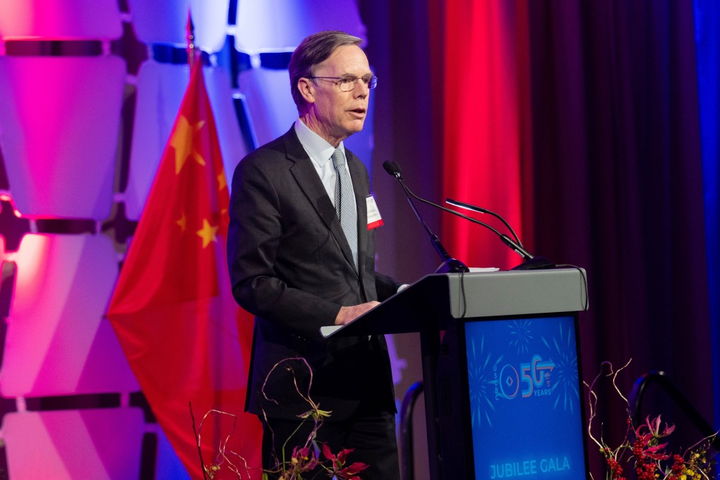 Nicholas Burns, the US ambassador to China, speaks in Washington on Thursday. Photo: Xinhua