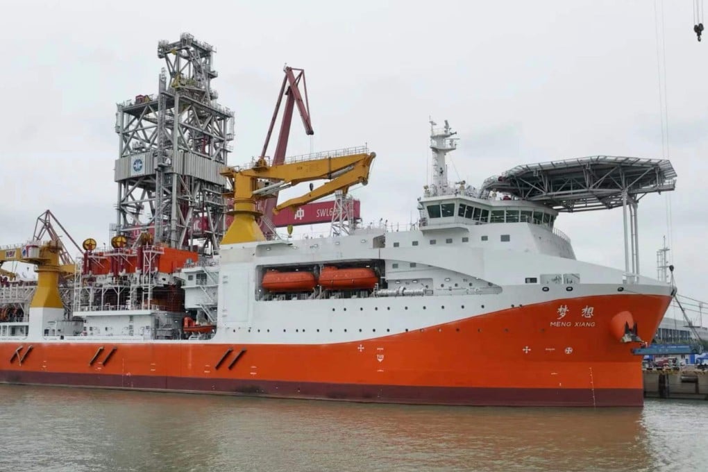 China’s Dream drillship (pictured) will launch on Friday and be capable of mining resources from some of the deepest parts of the ocean. Photo: SCMPOST
