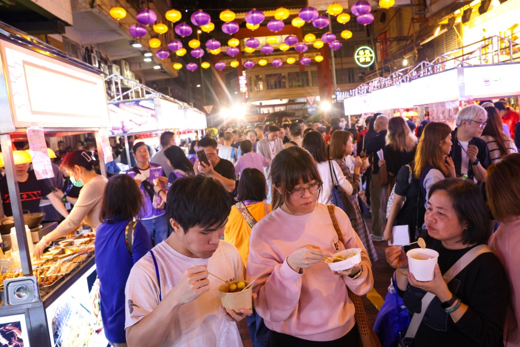 About 70 per cent of those visiting the newly revamped market on Temple Street are locals. Photo: Yik Yeung-man