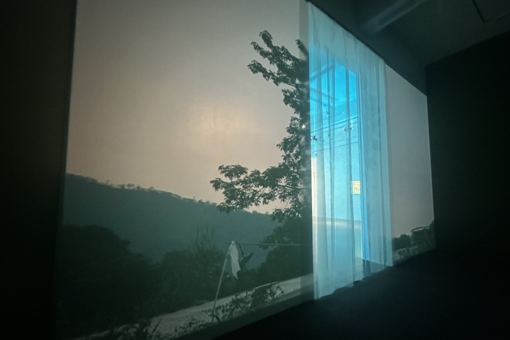 A piece of video art in the Shenzhen exhibition “As Shards of Dawn Shot Through the Dark”, by Natalie Lo Lai-lai. The show is one of two currently running in the Chinese city in which Hong Kong artists explore shared anxieties to show the power of art in connecting people. Photo: Natalie Lo