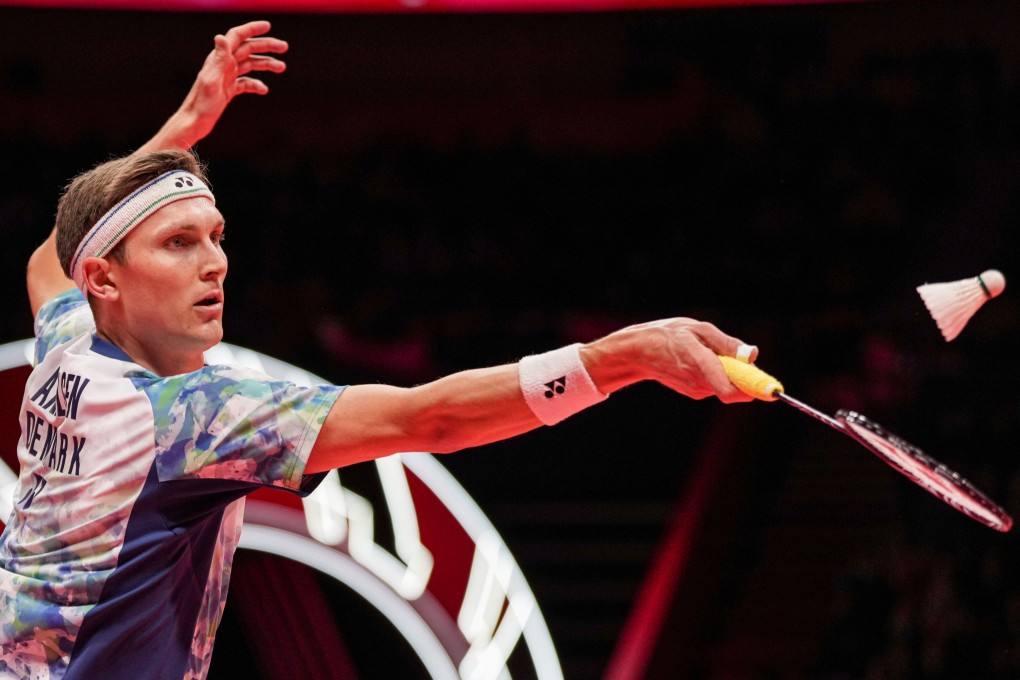 Viktor Axelsen became the first man to win the World Tour Finals five times. Photo: Xinhua
