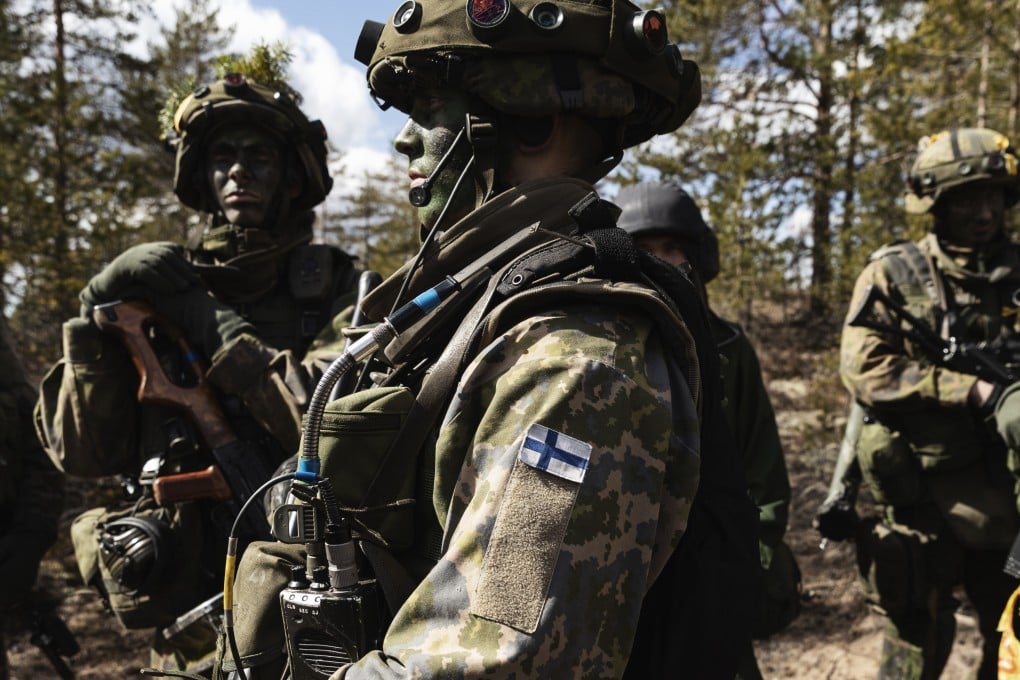 Finnish troops and other participating forces at 2022 training exercise. File photo: Bloomberg