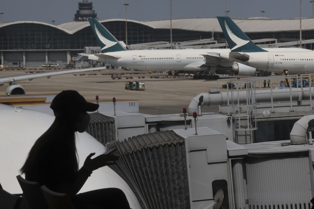 Cathay Pacific planes at Hong Kong International Airport. The city’s flag carrier has hired 21 training programme graduates as second officers as part of a plan to boost the aviation sector’s recovery. Photo: Jonathan Wong