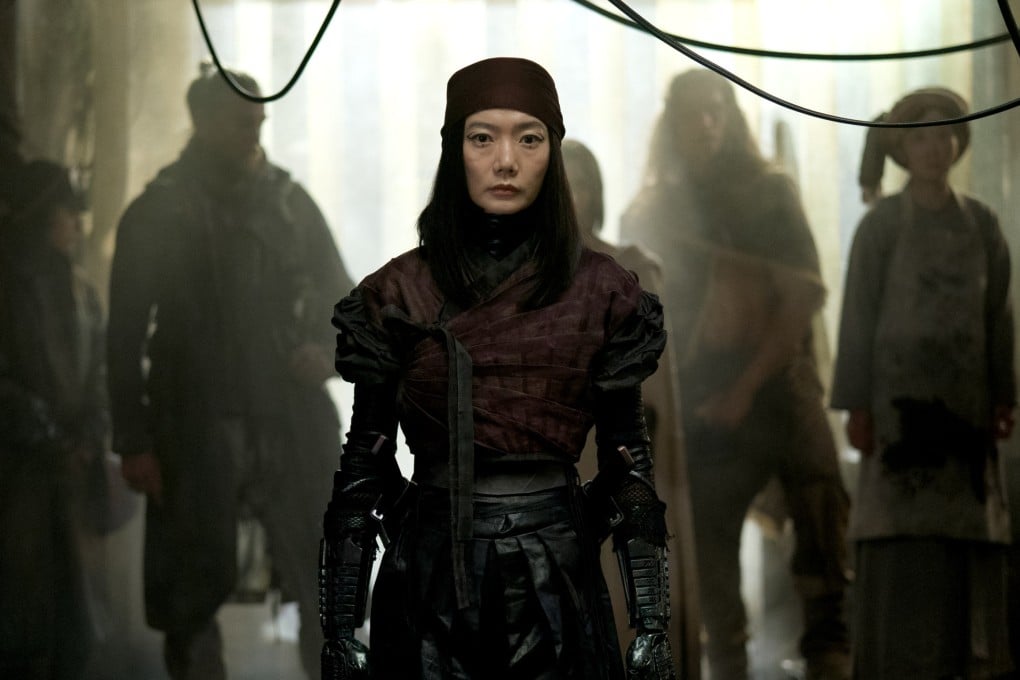 Bae Doona as Nemesis in a still from “Rebel Moon – Part One: A Child of Fire”. The South Korean actress says her character has a “searing sense of vengeance”. Photo: Clay Enos/Netflix