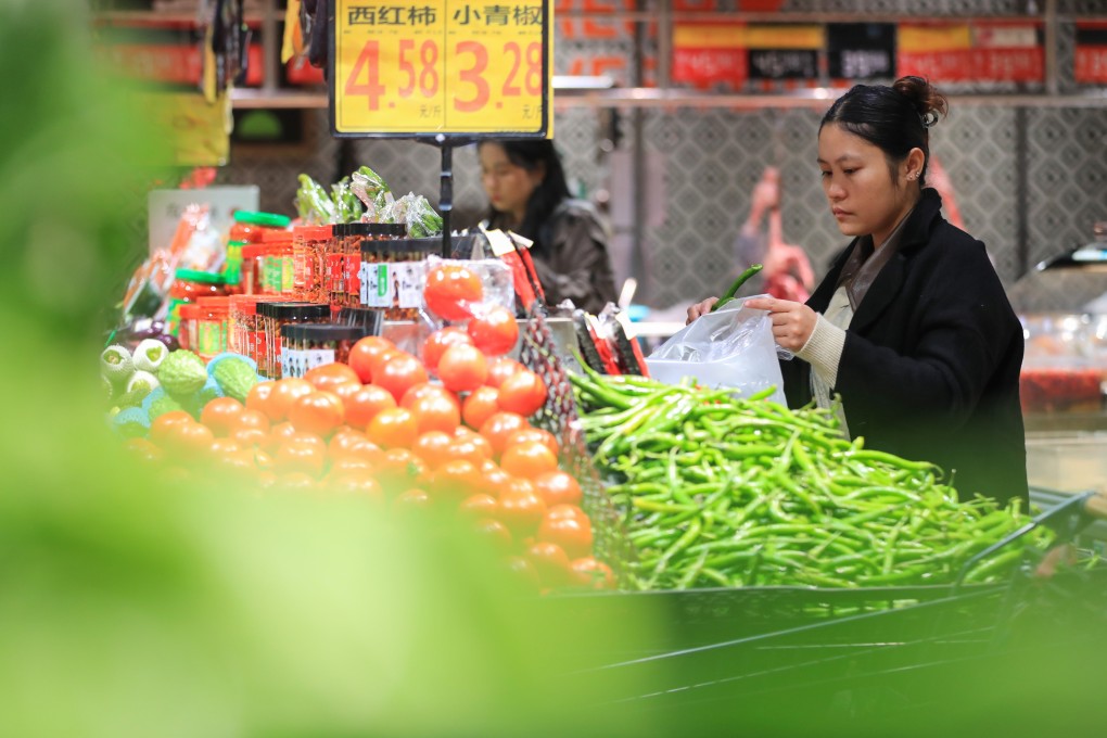 China’s consumer prices fell by 0.5 per cent in November, year on year, marking the sharpest decline in three years. Photo: Xinhua