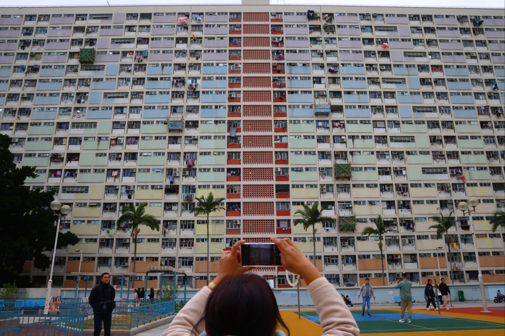 Choi Hung Estate’s multi-coloured housing blocks are  popular for pictures to post on social media. Photo: Dickson Lee