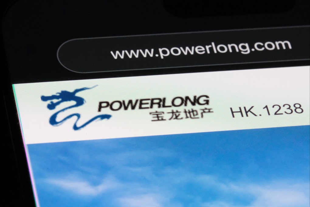 Powerlong Real Estate Holdings Limited company logo on official website.Chinese real estate development company. Photo: Shutterstock Images