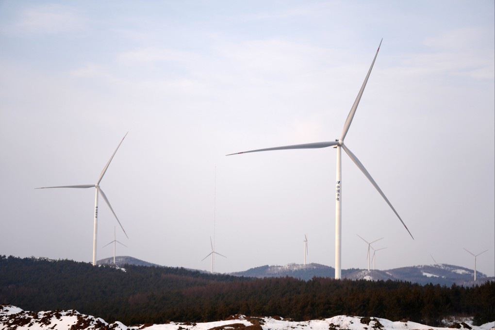 Wind turbines in operation in Yilan County, northeast China’s Heilongjiang Province. Photo: Xinhua