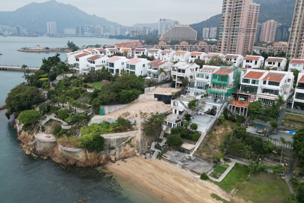 Two houses in Tuen Mun’s Beaulieu Peninsula have three tiers of extensions. Photo: Dickson Lee