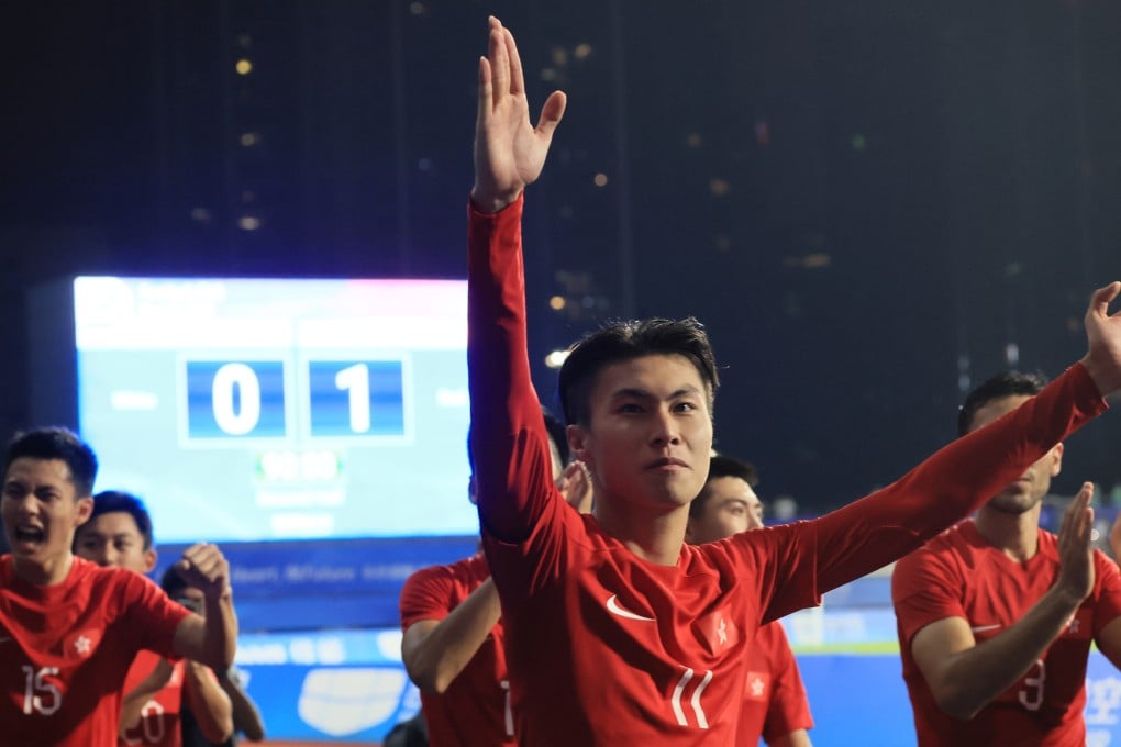 Poon Pui-hin scored both goals in Hong Kong’s 2-0 victory over Hong Kong Under-23. Photo: Dickson Lee