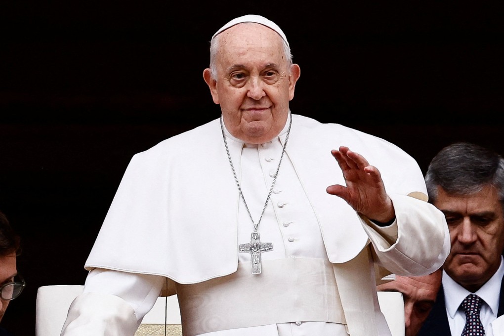 Pope Francis delivers his traditional Christmas Day message from the main balcony of St. Peter’s Basilica at the Vatican. Photo: Reuters