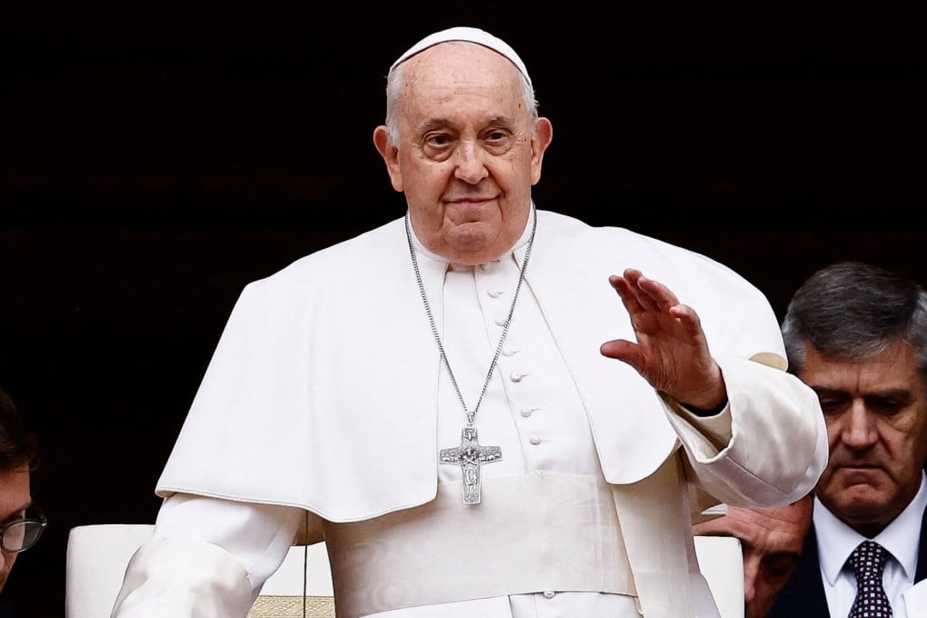 Pope Francis delivers his traditional Christmas Day message from the main balcony of St. Peter’s Basilica at the Vatican. Photo: Reuters