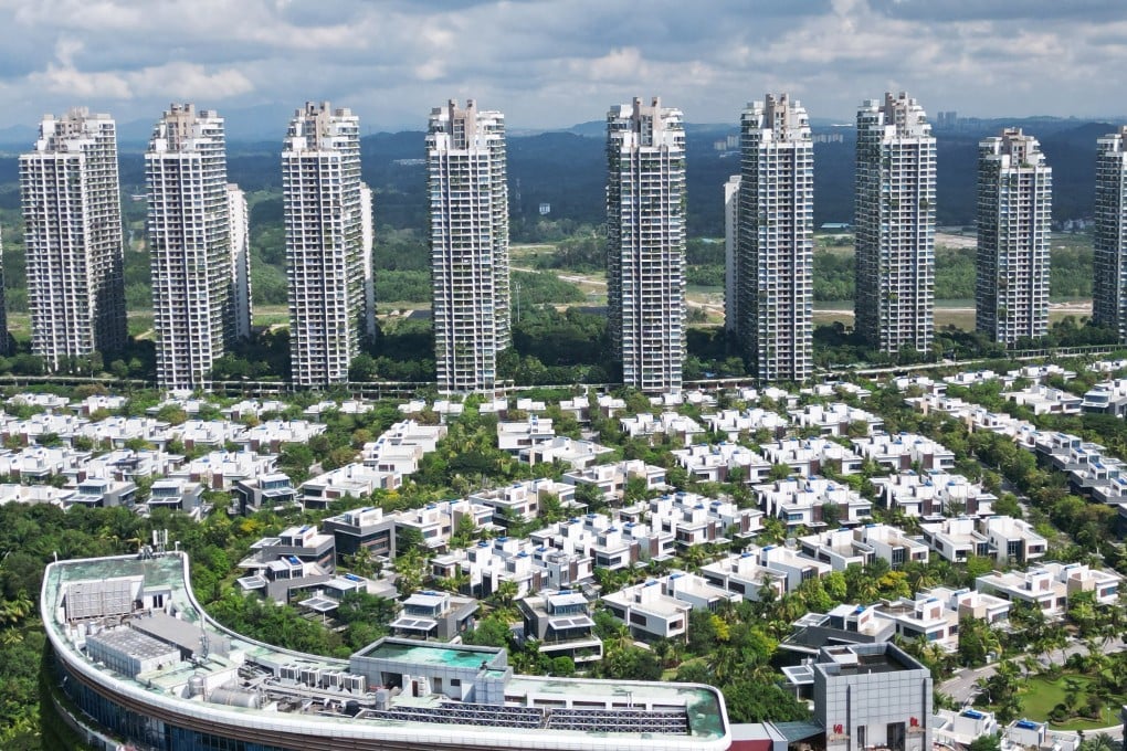 An aerial view of Chinese developer Country Garden’s Forest City development in Johor Bahru, Malaysia. The development had been set a target of housing some 700,000 residents across four reclaimed islands, but is currently only sparsely populated. Photo: EPA-EFE