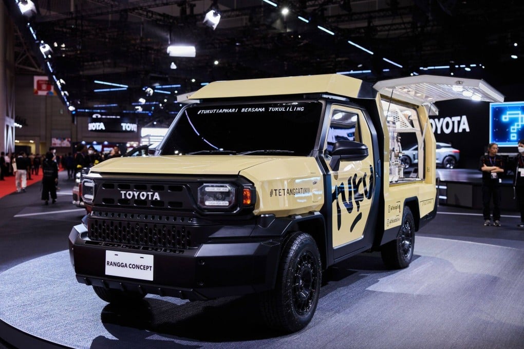 A Toyota Rangga concept vehicle on display during the Japan Mobility Show in Tokyo on October 26. Photo: Bloomberg