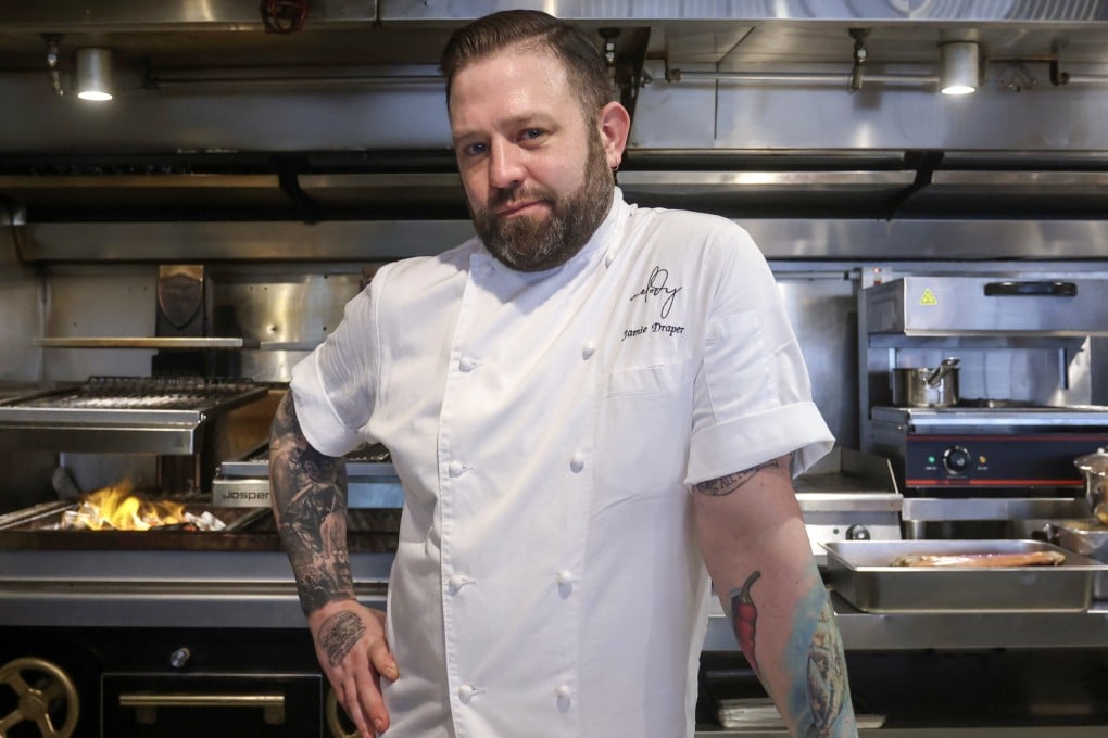 British chef Jamie Draper, previously of Mr Wolf in Hong Kong Island’s Central district and now the head of Melody in Sai Ying Pun, came to Hong Kong from London to escape burnout. He talks about taking a “less is more” approach to food in his new role. Photo: Jonathan Wong