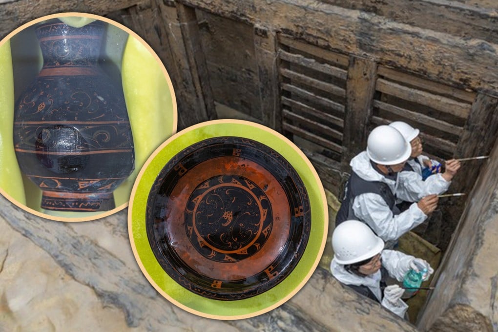 Archaeologists in China discovered a well-preserved burial site in southwest China from the early Western Han dynasty (202 BC – 25 AD), which they confidently dated to 193 BC.
Photo: SCMP composite/Xinhua