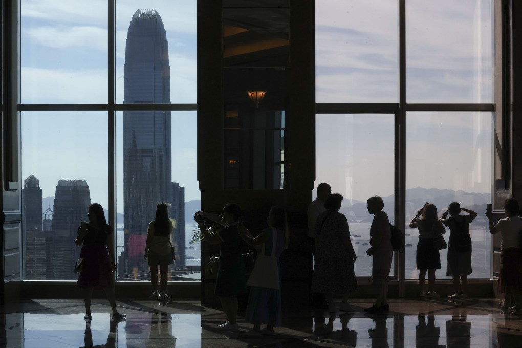 View of IFC from Central Plaza in Wan Chai. Photo: Jonathan Wong