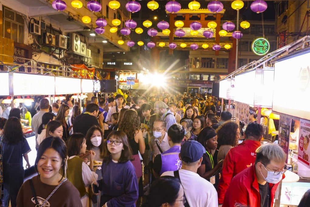 Crowds at the Temple Street night market and a Victoria Park bazaar are raising the comeback hopes of the city and its pandemic-weary business sector. Photo: Yik Yeung-man