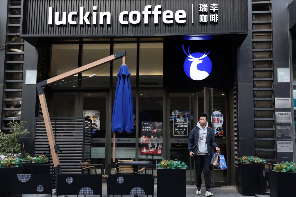 China’s Luckin Coffee added 5,059 stores in the last 12 months, according to Alegra Group’s estimates. Photo: Reuters