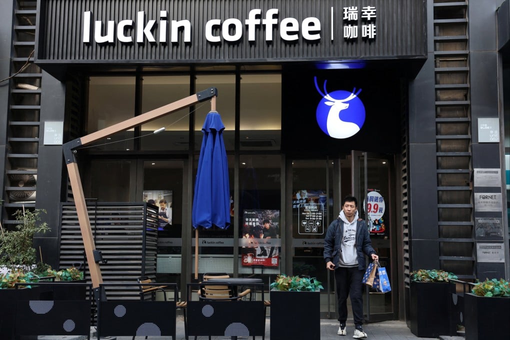 China’s Luckin Coffee added 5,059 stores in the last 12 months, according to Alegra Group’s estimates. Photo: Reuters