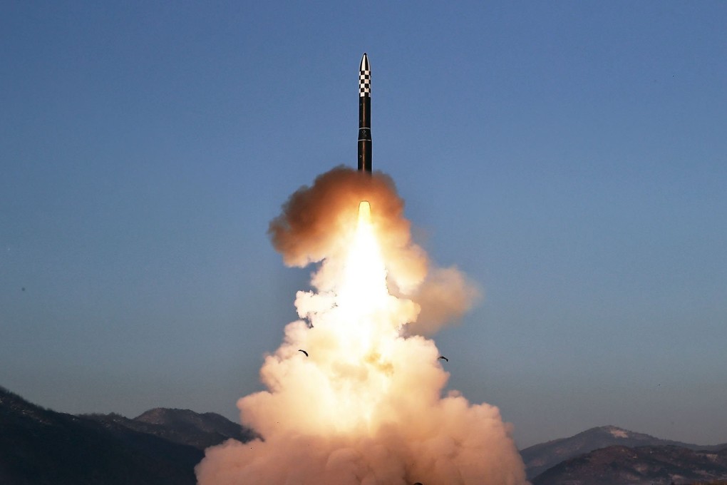 A nuclear-capable Hwasong-18 intercontinental ballistic missile is tested at an undisclosed location on December 18, 2023. Photo: KCNA/KNS/dpa