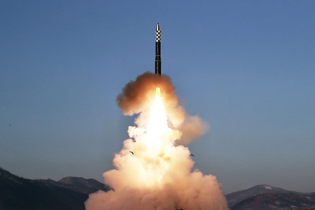 A nuclear-capable Hwasong-18 intercontinental ballistic missile is tested at an undisclosed location on December 18, 2023. Photo: KCNA/KNS/dpa