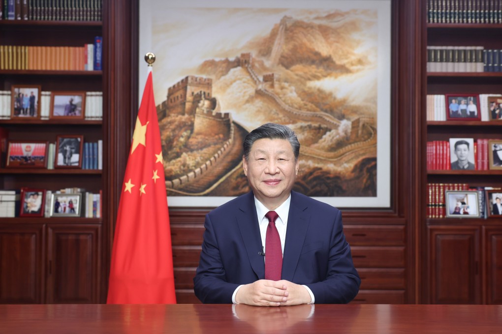 Chinese President Xi Jinping addresses the nation on Sunday night. Photo: Xinhua