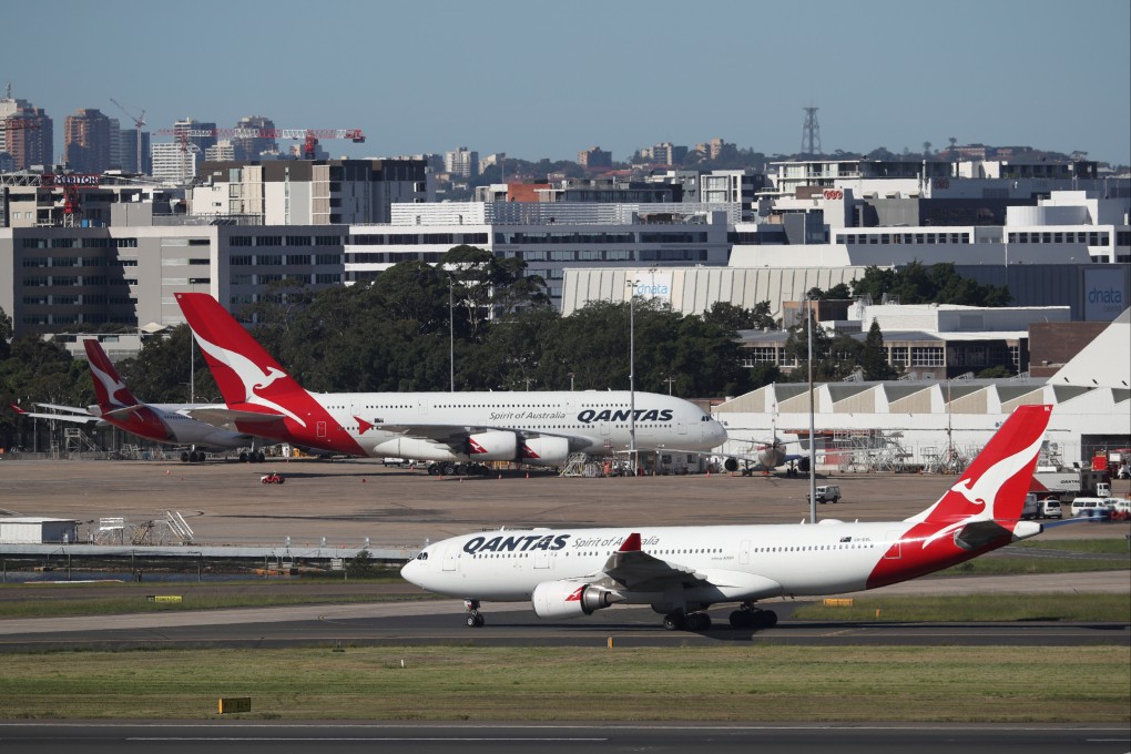 Planes are seen at Kingsford Smith International Airport in Sydney. An Australian woman was arrested and could face up to 10 years in jail for allegedly assaulting airline staff at Queensland state’s Gold Coast airport. Photo: Reuters