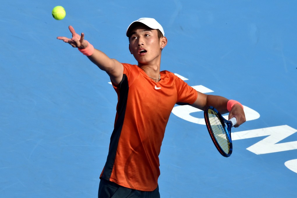 Shang Juncheng was in winning form again at the Hong Kong Tennis Open on Wednesday. Photo: Xinhua