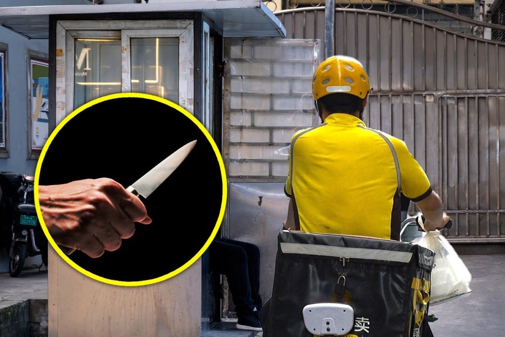 The story of a young and well-educated delivery driver in China, who was stabbed to death by a security guard as he tried to enter a luxury residential complex to complete his rounds on time has highlighted the plight of low-paid workers in the mainland. Photo: SCMP composite/Shutterstock