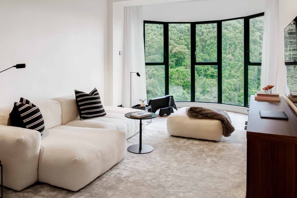 The living room of an apartment in Hong Kong’s Mid-levels, designed by Amy Butler. What started out as a minor update evolved into a full-blown renovation that reflects the homeowner’s tastes and personality. Photo: Dela Peri John David Adecer